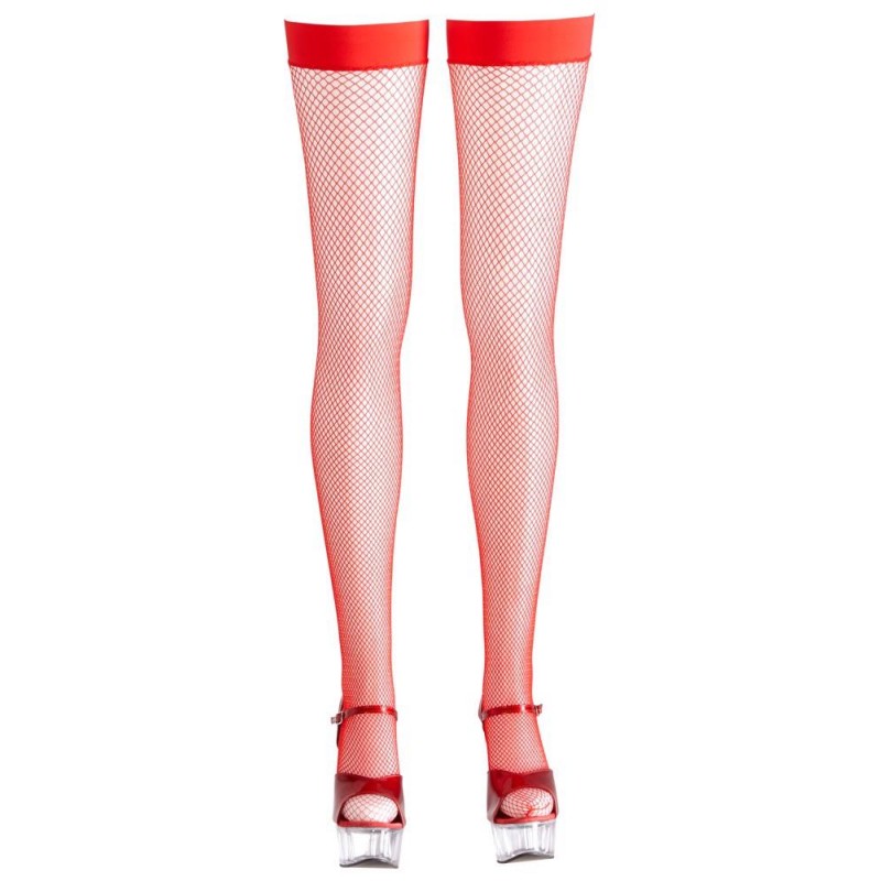 Hold-up Stockings red M